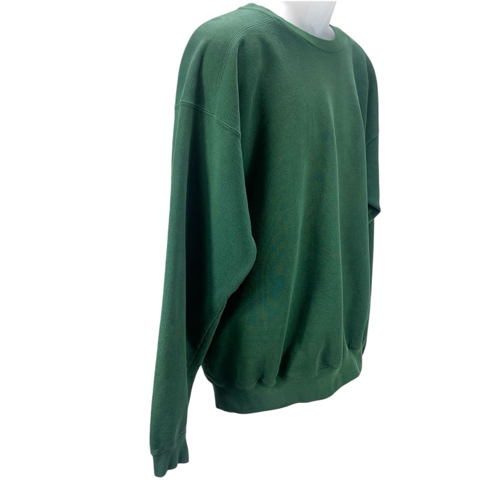Levi Strauss & Co Crewneck Sweatshirt Mens L Green Embroidered Logo Vintage - Picture 3 of 10